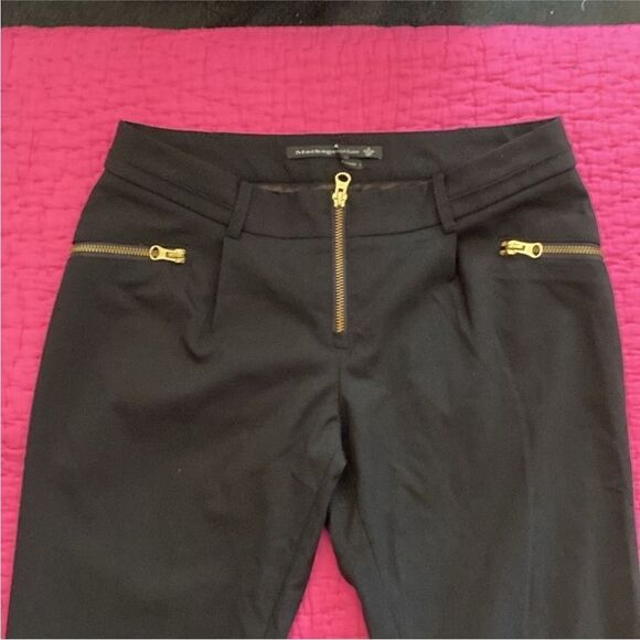 Mackage Black Skinny Pants with Zipper Accents, US2 - Picture 3 of 8